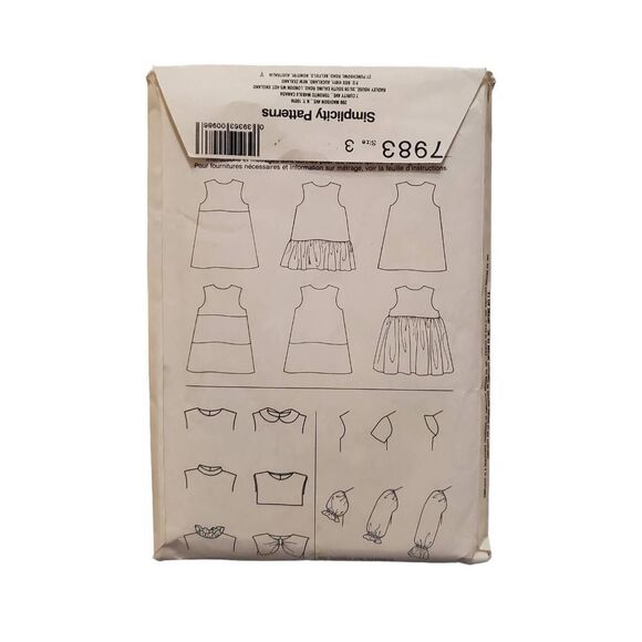 Lot of 2 Simplicity Children's Patterns Size 3 - Picture 2 of 4